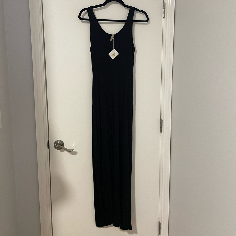 NWT Black rayon maxi dress
